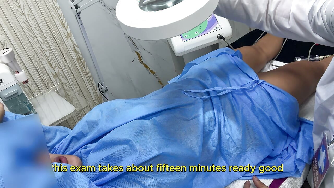 "Open your legs a little more"... and the gynecologist didn't stop until he had me shaking and cumming under him