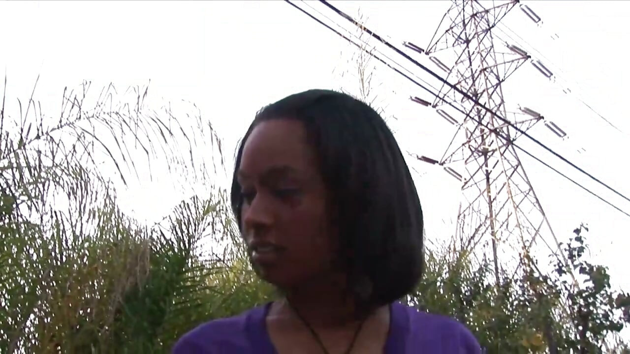 Fine black bitch getting plowed