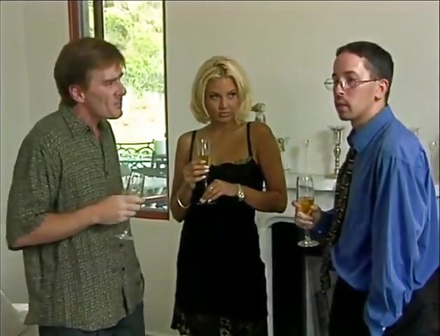 Sexy blonde petite threesome hairy pussy fucking