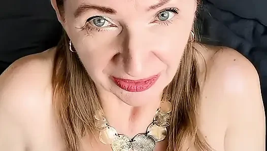 Cougar granny seduce you with huge tits and get grate fuck in different positions POV