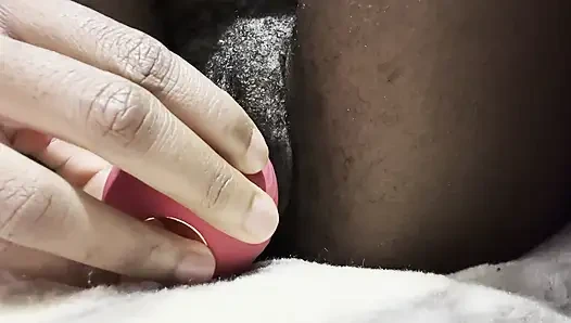 Ebony teen can’t stop masturbating