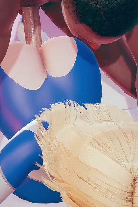 Invisible Woman Lying in Bed Getting Fucked by a Big Black Cock