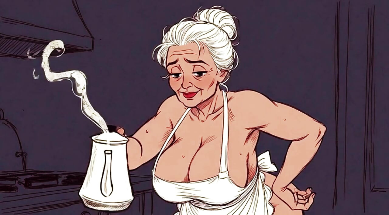 Ai зрелые на кухне с большими сиськами