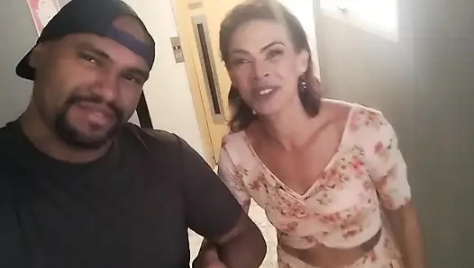 Gentle cuckold took wife to have a tantric massage with black gifted par...