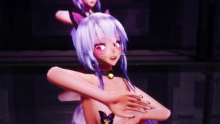 MMD Haku Pink cat