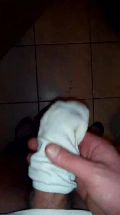 cum in white sneaker socks