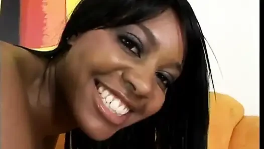 Black chick with unshaved pussy gets drilled from every angle