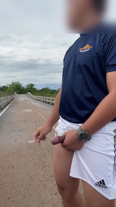 Epic moment from "HIROSHI : Solo outdoor cumshots"