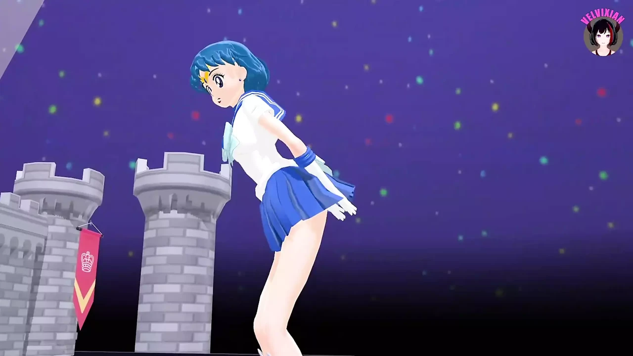 Sailor Mercury Sexy Dance (3D HENTAI)
