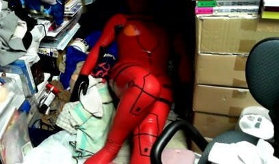 kigurumi masturbating