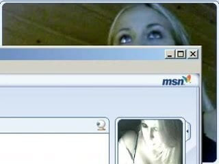 From 2hotdamn  - Insanely hot blonde teases on her webcam