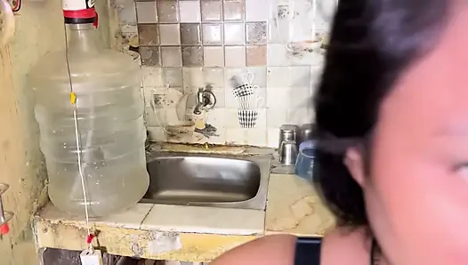 StepSister Got Fucked Hard in Kitchen Bent Over The Counter