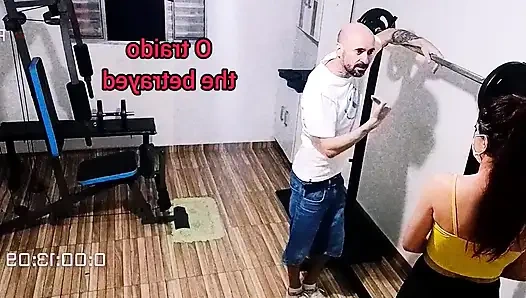 Wife cheating on her husband at the gym behind his back!