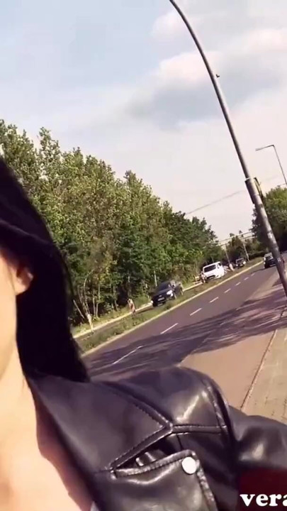 Slim 18yo German teen picked up on the street for outdoor sex | Clip 1