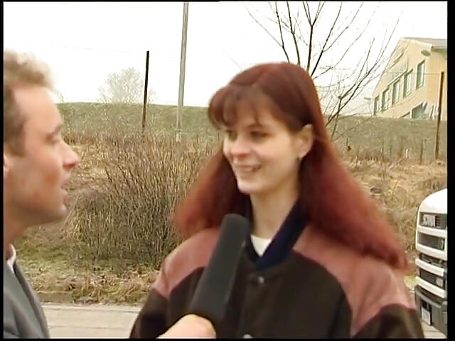 Cute redhead teen shows her body at the casting