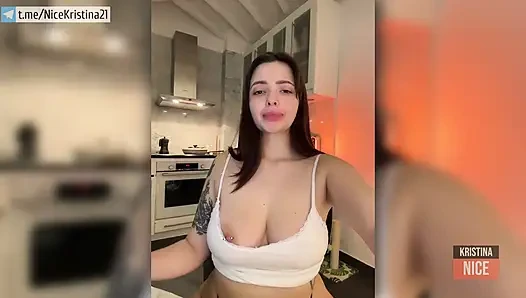 Baby, please make me cum - the sweet moans of the sexy model NiceKristina