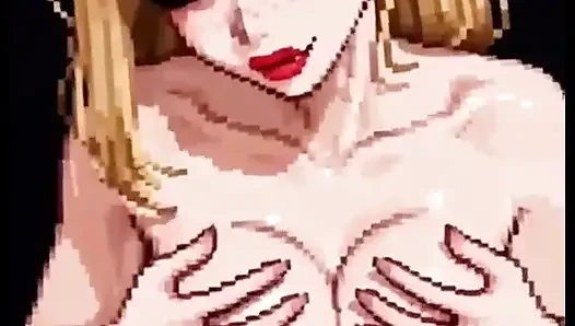 Just Blonde Pixel Boobs Girls, Ai Animation