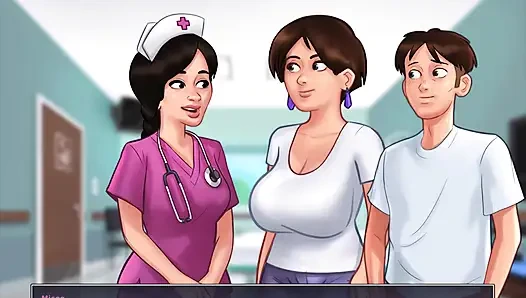 Summertime saga: the nurse helped Johannes