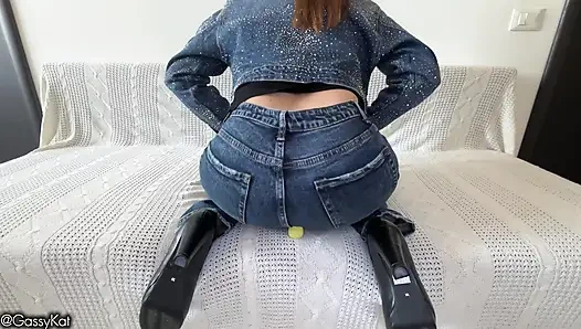 Tiny Man Gets Destroyed by Giantess Face Farts