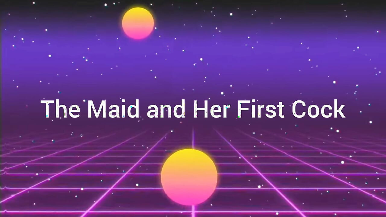 Maid sucks her first Cock!