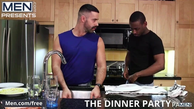 Men.com - River Wilson and Teddy Torres - The Dinner Party
