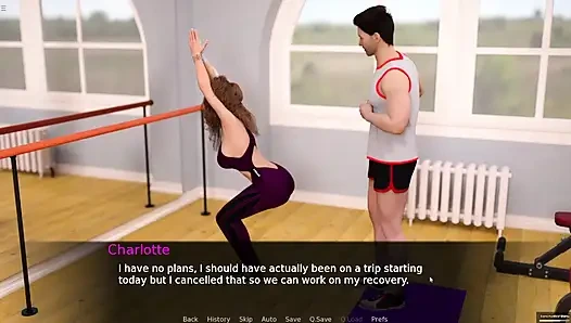 Stiefbrust hilft stiefschwester beim yoga, seinen schwanz hart zu machen