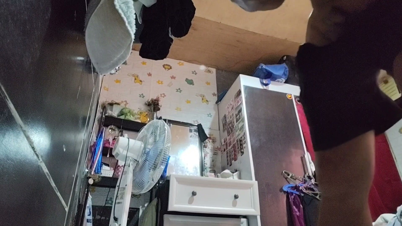 Nearly caught by stepsister, jerking inside her room