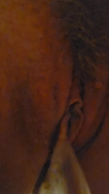 Young bitch pisses for her old daddy