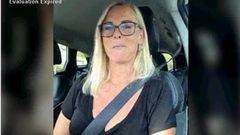 milf show her tits during  driving