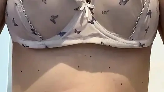 I didn't expect this to happen when I started rub my nipples