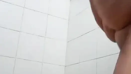 Granny in the shower