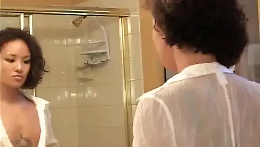 Asian lesbians pussy licking fingering