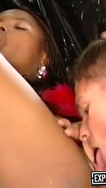 Emotional moment from "Office Black Whore Double Teamed By German Accountants Using Her Like A Cum Bucket"