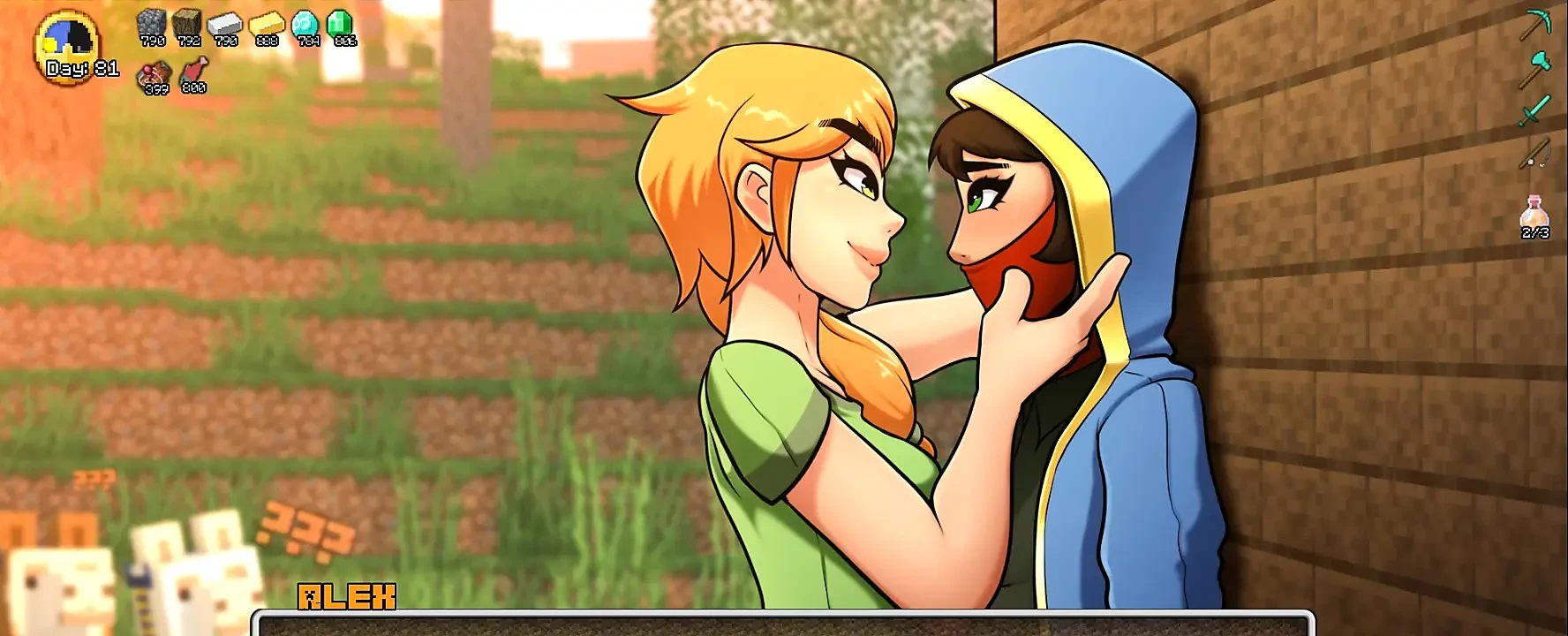 Minecraft Horny Craft - bhag 41 Alex lesbiyan pyar loveskysanhentai dvara