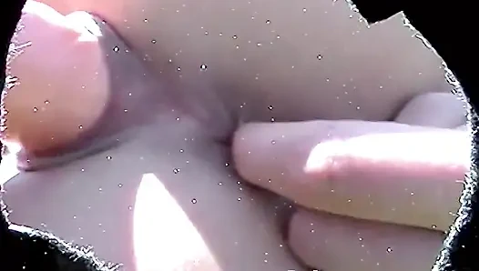 Anne Kız Dışarıda Anal Seks Dildo Ile