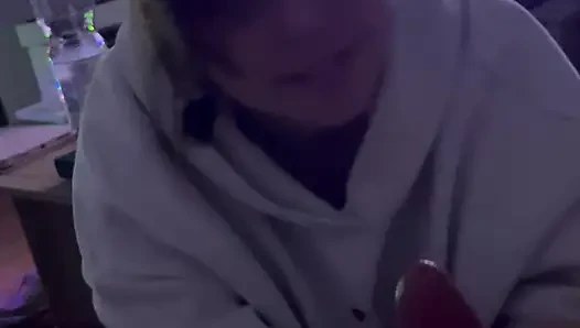 18 Year Old on Her Knees Blowjob