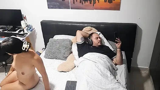 I change clothes with my stepfather and he doesn't look at me