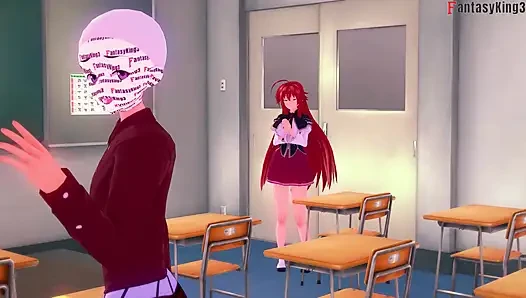 Rossweisse almost catch me fucking Akeno - DXD NTR Madness Series