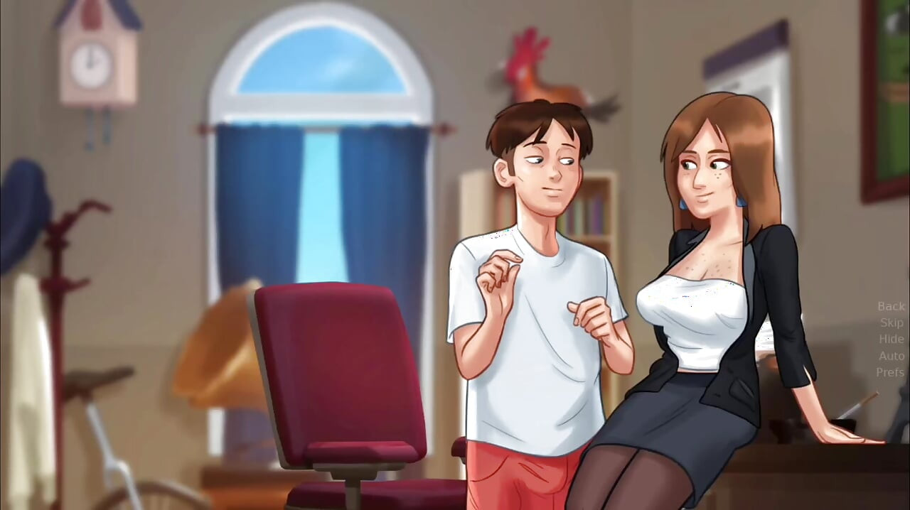 Miss bissette finally fucks Anon - summer time saga gameplay part 2