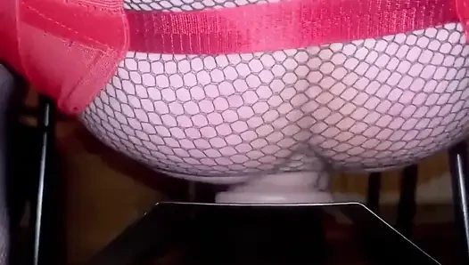 Sissy Hubby Dildo Bouncing