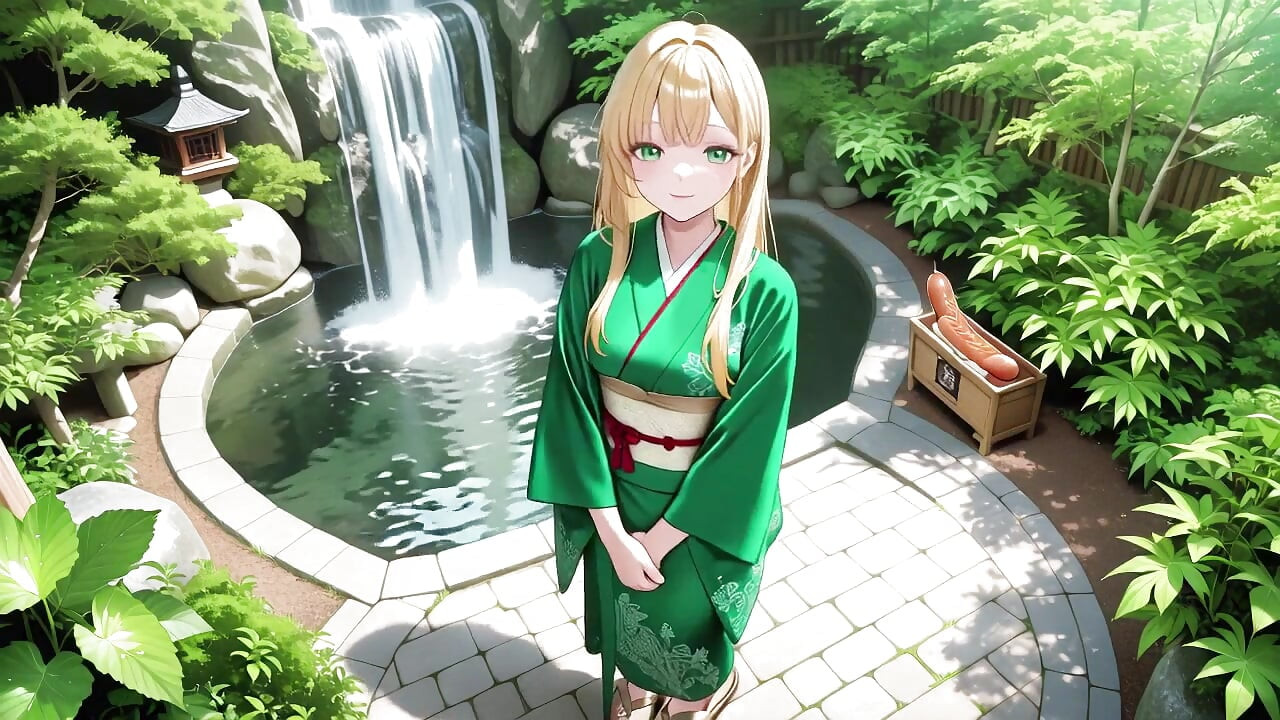 Lazy Japanese Corridor Morning, She Breathes Heavy Touching Her Chest with a Hazy Gaze Waiting for Your Touch