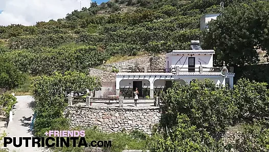 Putri Cinta Asian Model Shows Off Her Sun-kissed Body Outside The Villa
