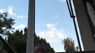 Wixxing sur le balcon