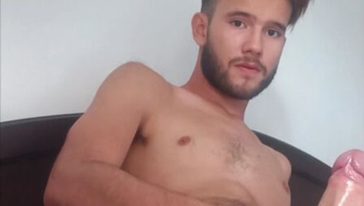 18 yo twink having fun with his big cock