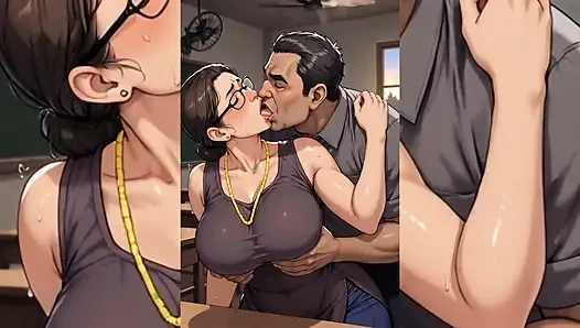 Indian Babes Part 2 - Corrupted Housewives used by Pervy Principal & Police Station