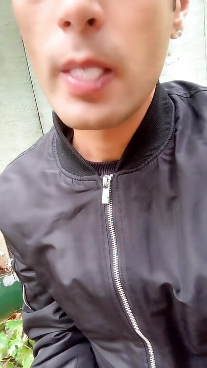 Straight Friend Left His Used Condom in Garden House so I Had His Cum, Put Condom on and Jerk off