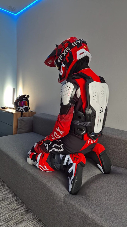A Very Excited Biker Marked His New Fox Boots