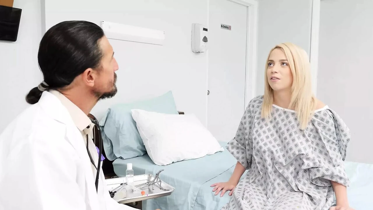 Doc Uses His Cock To Examine Madison's Tight Butthole