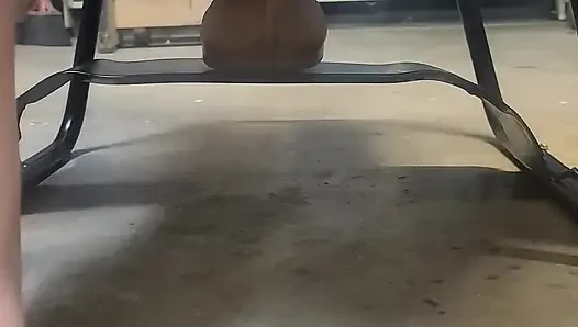 Big Hankeys Dildo on the Bouncy Sex Chair
