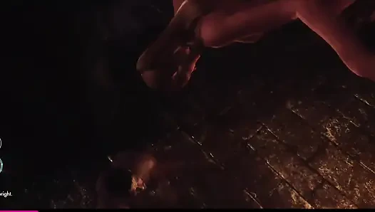 Skyrim OSEX seks threesome di seks threesome